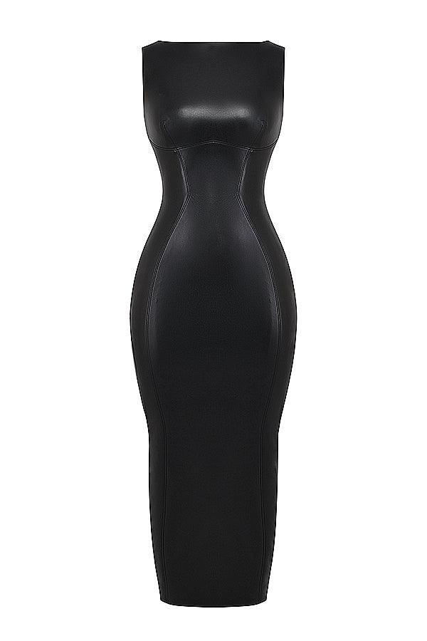 Utrechtlynn® | LUXE LEREN MAXI JURK