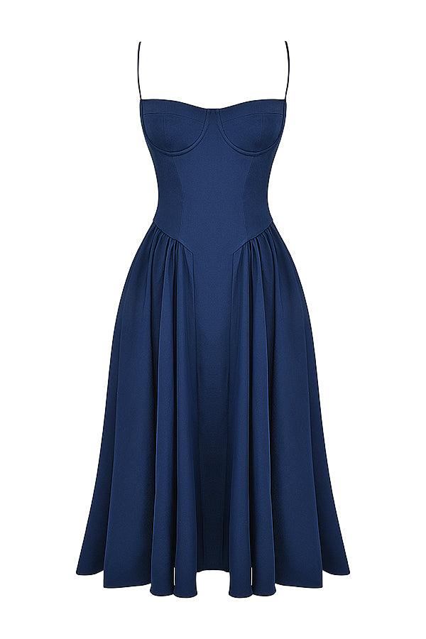 Utrechtlynn® | TWILL KORSET MIDI JURK