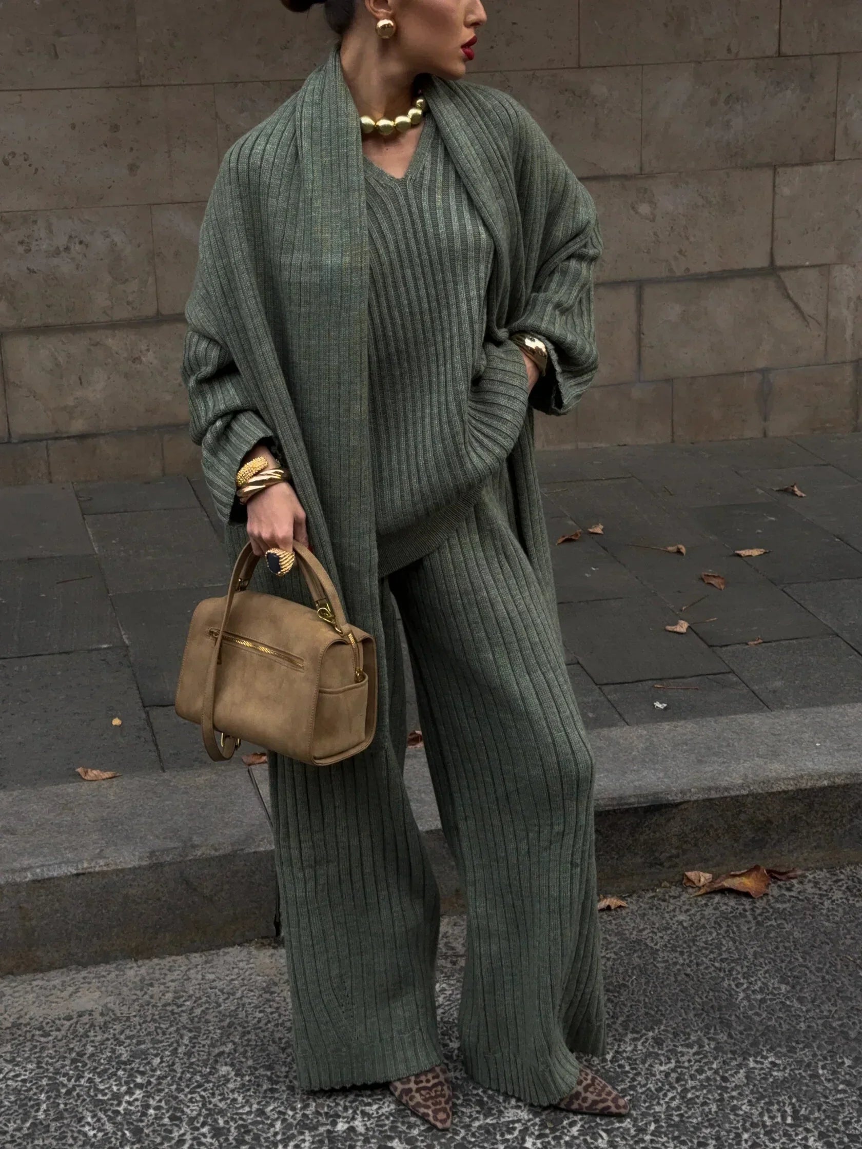 Utrechtlynn® | V-HALS PAKJE MET SJAAL