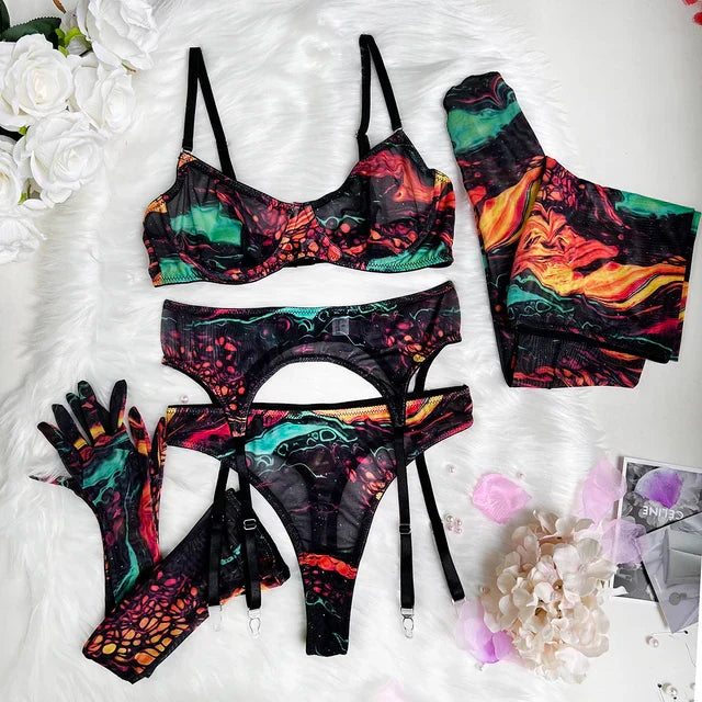 Utrechtlynn ® | POPPY TIE DYE LINGERIE SET