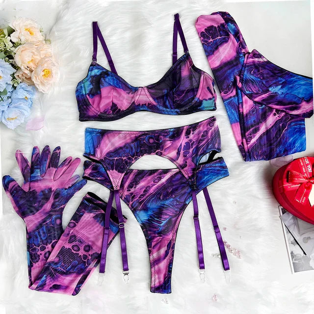 Utrechtlynn ® | POPPY TIE DYE LINGERIE SET