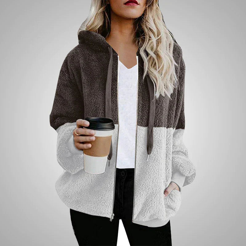 Utrechtlynn ® | FLUFFY CARDIGAN MET CAPUCHON