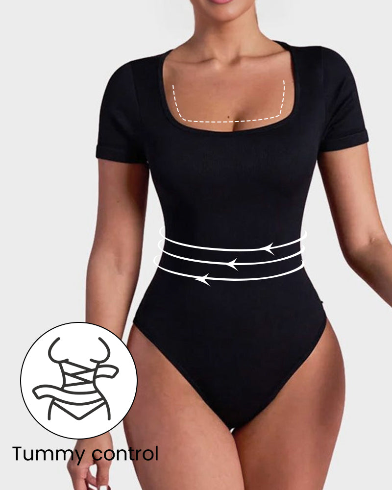 Utrechtlynn ® | BASIC SQUARE NECK BODYSUIT