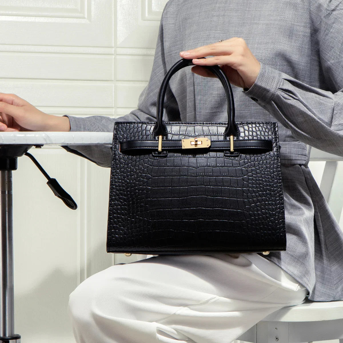 Utrechtlynn ® | THE ALLURE CROCO BAG