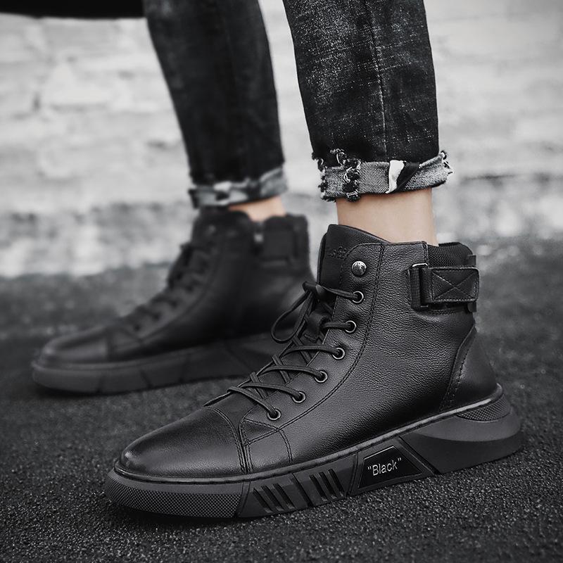 BLACKRIDGE | ZWARTE LEREN HERENSCHOENEN