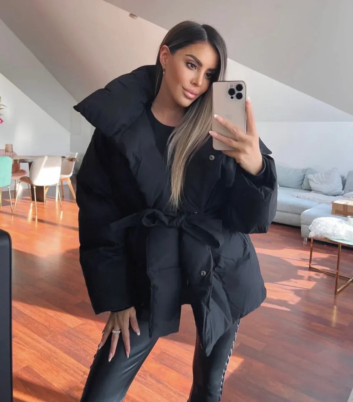 Utrechtlynn ® | ELEGANTE GEWATTEERDE JAS