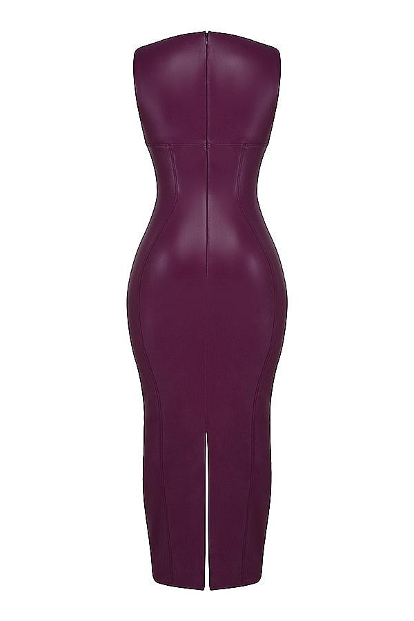 Utrechtlynn® | LUXE LEREN MAXI JURK