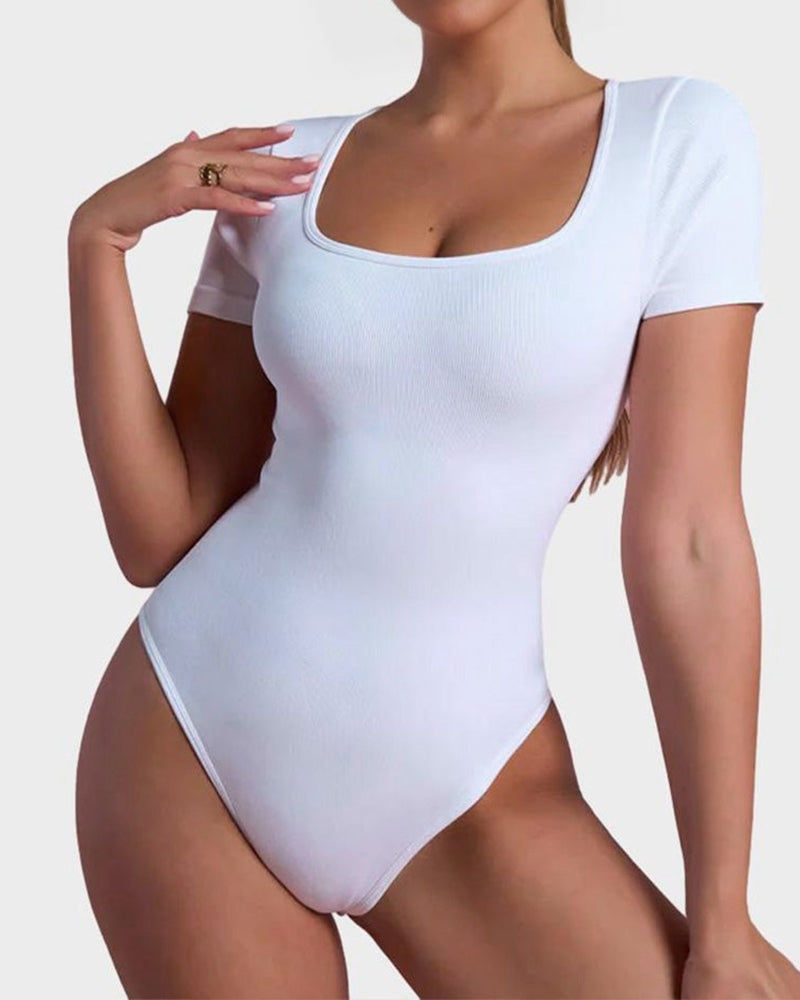 Utrechtlynn ® | BASIC SQUARE NECK BODYSUIT
