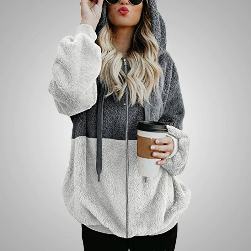 Utrechtlynn ® | FLUFFY CARDIGAN MET CAPUCHON