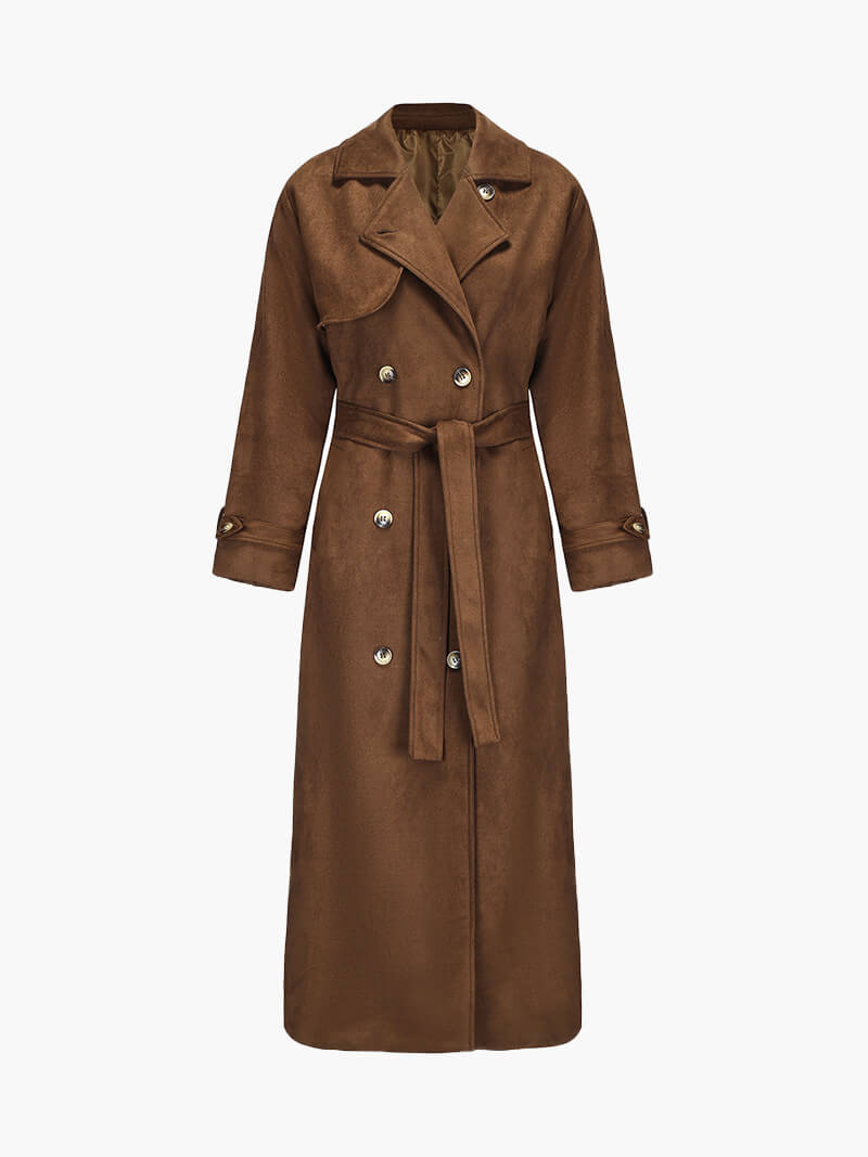 Utrechtlynn ® | FAUX SUEDE TRENCHCOAT