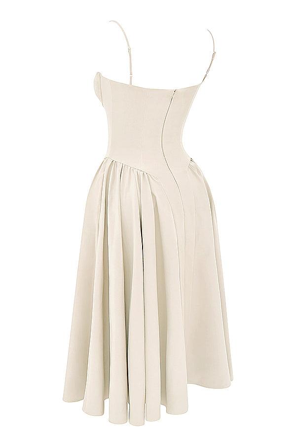 Utrechtlynn® | TWILL KORSET MIDI JURK