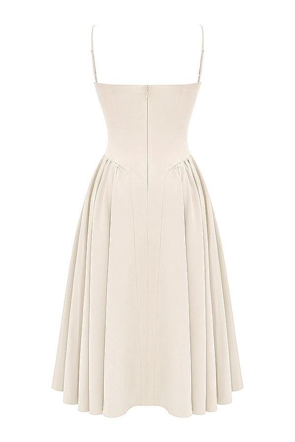 Utrechtlynn® | TWILL KORSET MIDI JURK