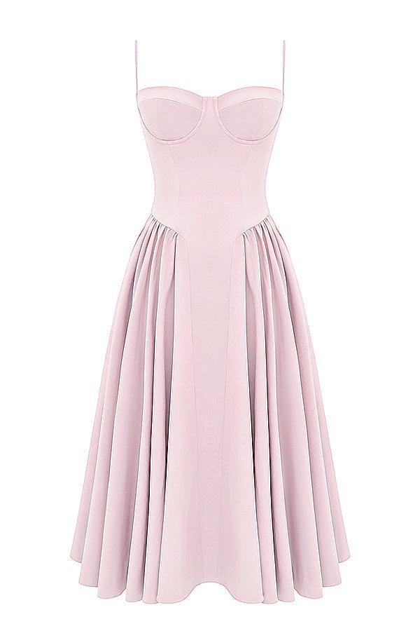 Utrechtlynn® | TWILL KORSET MIDI JURK